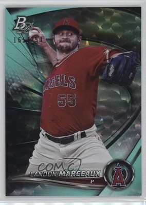 2022 Bowman Platinum Top Prospects Aqua Ice Foilboard /250 Landon Marceaux 10c7