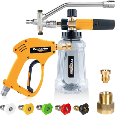 #ad Pressure Washer Foam Cannon Gun 5650PSI 1 4 Quick Connect 5 Nozzles Fast Ship $74.00