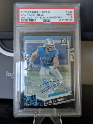 2023 Donruss Optic Rated Black Pandora 6/25 Jack Campbell Rookie Auto RC