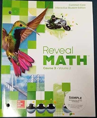 Reveal Math, Course 3, Volume 2, - Paperback, by Unknown - Very Good f