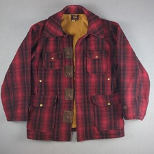 VTG 50s-60s Woolrich Mackinaw 503 Heavy Wool Plaid Field Jacket Coat Men's 40