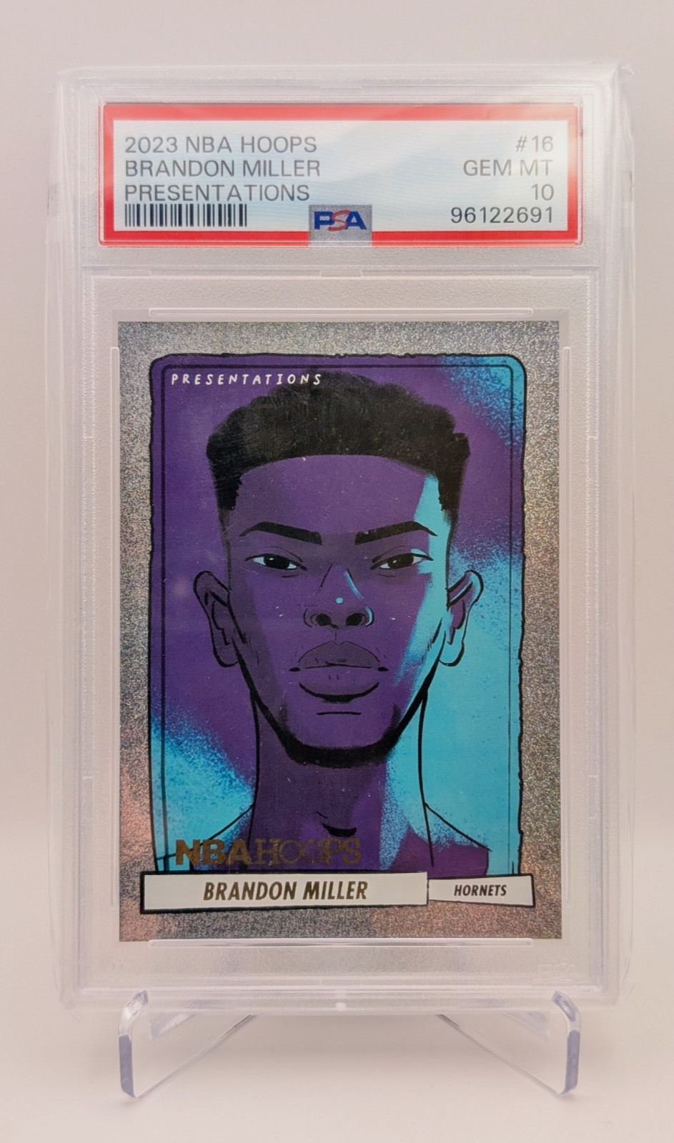 2023 NBA Hoops Brandon Miller Presentations #16 PSA 10