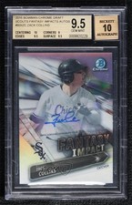 2016 Bowman Draft Scouts Fantasy Impact 17/50 Zack Collins BGS 9.5 Auto d4v