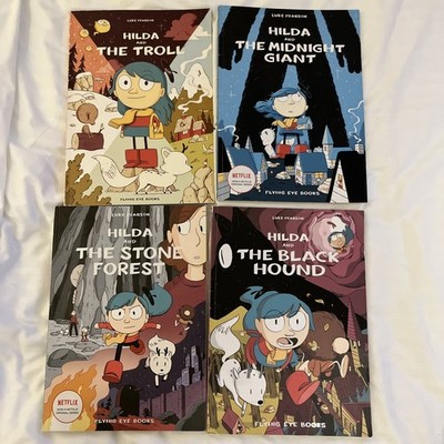 Hilda Series 4 Book Lot By Luke Pearson Netflix Series Flying Eyes Books VG+C