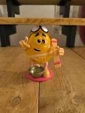 M&M Spender / Dispenser  Dosenfigur Berufe "Bruchpilot" mit silberner Schale