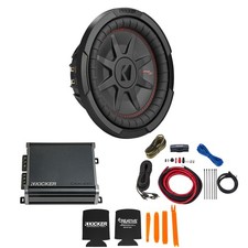 Kicker 10" Comp RT Woofer 48CWRT104 Package w/ 46CXA4001 Amp  Kit
