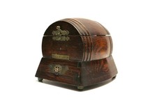 Antique music box barrel-shaped  wooden  vintage  LONDON No.729418