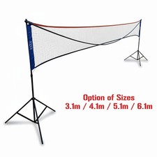 10ft - 20ft Badminton Net/Stand Set Outdoor Portable Volleyball Pickleball Net