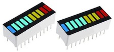 2 x 10 Segment Multicolour LED Bargraph Display Red Yellow Green Blue UK