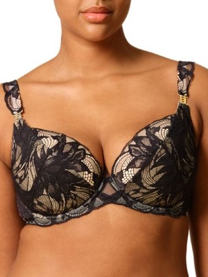 Gossard Lace Soirée Padded Plunge BH Bügel BH Stretch Spitze Dessous