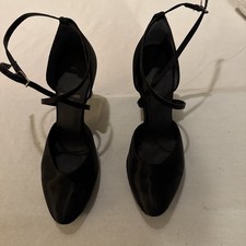 Strappy Black Supadance Ballroom Pumps 6.5 B