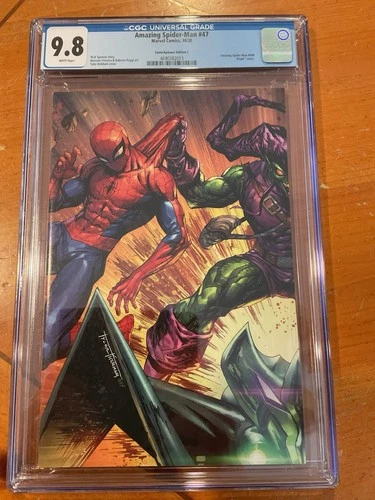 AMAZING SPIDER-MAN 47 TYLER KIRKHAM CONNECT VIRGIN  Goblin Spider-Man CGC 9.8