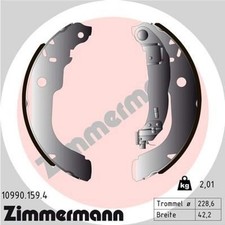 Zimmermann 10990.159.4 Bremsbackensatz für CITROEN PEUGEOT DS DS3 C3 BERLINGO