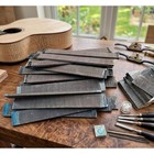 Ebony Wood Guitar Fretboard Blank High Density Black Fingerboard 2 pcs 70/70/530