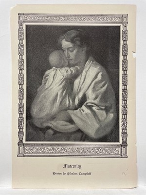 1905 Blendon Campbell & Ethel Mars Art Prints Maternity/Schwarzwald Double Sided