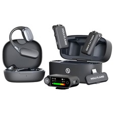 Hollyland LARK MAX 2 ULTIMATE COMBO 2-Person Wireless Lavalier Microphone Gray