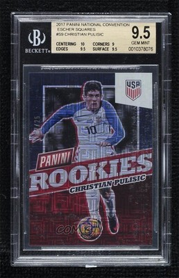 2017 National Convention Escher Squares 17/25 Christian Pulisic #S9 BGS 9.5 0v5c