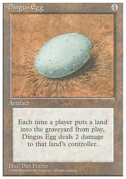 DINGUS EGG x1 mtg NM 4th Edition 1 Rare UNPLAYED