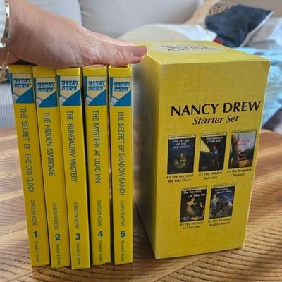 Nancy Drew Starter Set Books 1-5 Carolyn Keene Hardcover Box Set