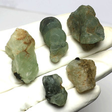 5 pezzi esemplare minerale cristallo gemma drusa naturale botrioidale prehnit...