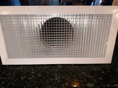 12x24 Aluminum Egg Crate HVAC Grille 8'' Round Plenum T-Bar Ceiling