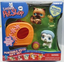 LITTLEST PET SHOP Portable Pets Gift Set VINTAGE 2006 Cat 22 Dog 24 RARE