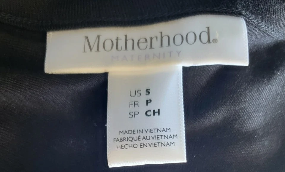 Motherhood Maternity Maxi Dress Small Tall Black Long Holiday Funeral Party NYE - Image 3 of 4