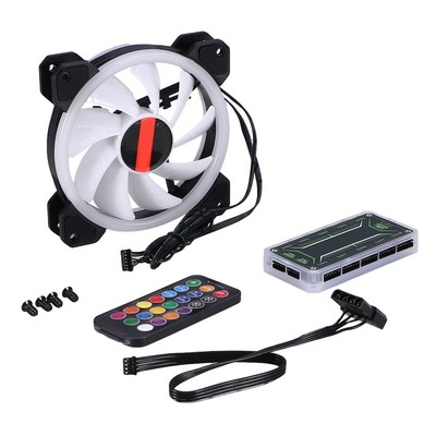  3 Fans Computer Case-Lüfter 120mm RGB-bunte PC-CPU-Kühler-Lüfter-Kühler