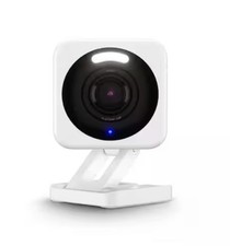 Wyze Cam v4 WiFi 2.5K QHD Indoor/Outdoor Plug In Smart Security Camera - White