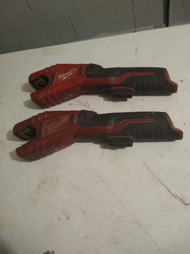 Milwaukee 2471-20 M12 12V Copper Tubing Cutter Lot Of 2 Broken Tool Only READ