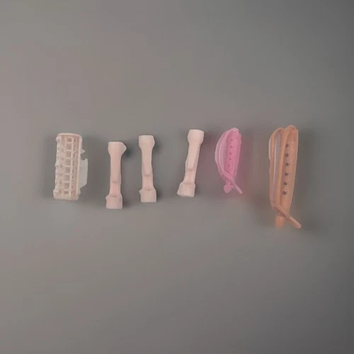 Vintage Barbie / Fashion Doll Hair Curlers Rollers Mixed Lot Of 6