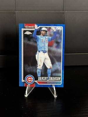 2026 Topps Chrome Dansby Swanson Blue Logofractor /150 - Cubs Color match