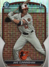 2023 Bowman Draft #BDC-198 Jake Cunningham Chrome Refractor