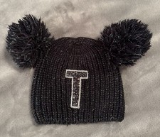 Justice Girls  T  Winter Hat. Pom Poms Sparkle- One size