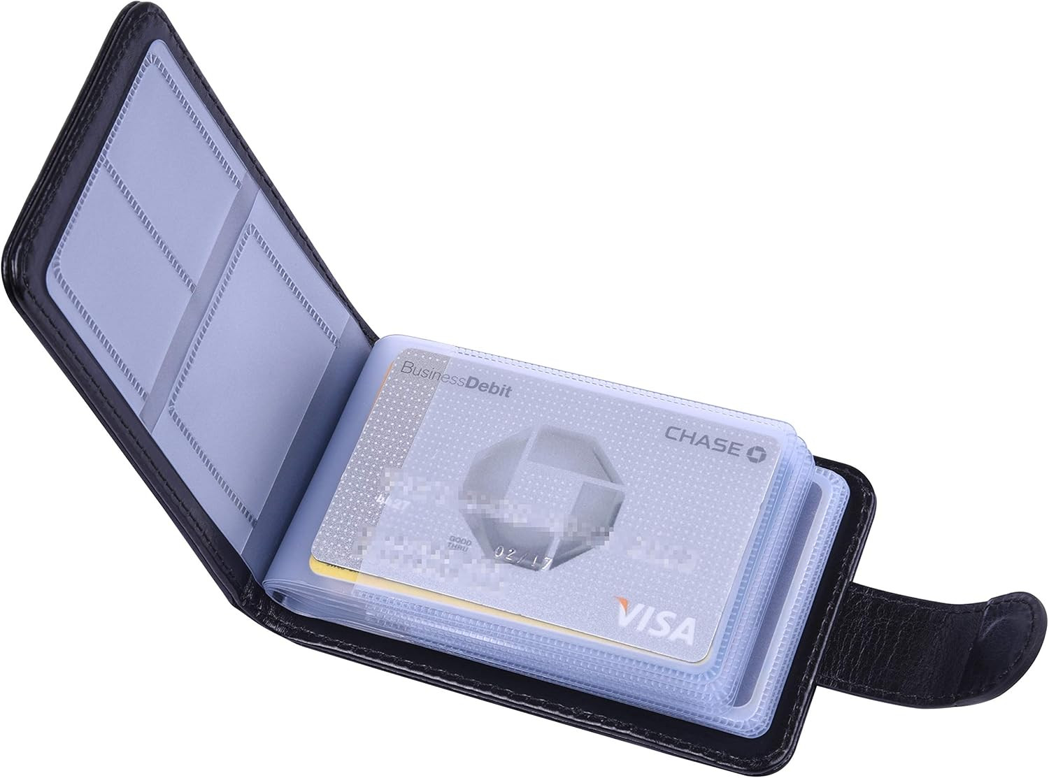 Credit Card Holder for Men & Women, PU Leather RFID Blocking Debit Card Wallet I
