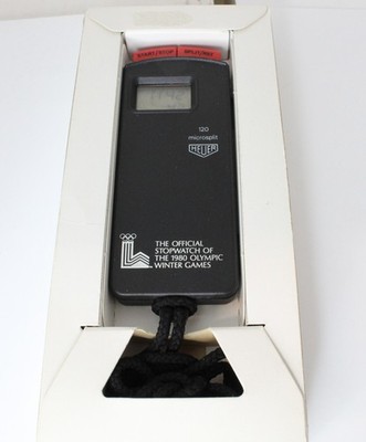 HEUER - Microsplit 120 - Nicht funktionsfähig - 1980 OLYMPIC WINTER GAMES