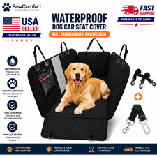 Waterproof Dog Car Seat Cover Rear Back Bench Protector Pet Travel Hammock Mat