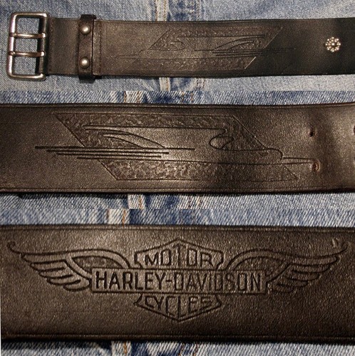 Vtg 40s 50s Harley-Davidson Motorcycle Jacket Belt "FOR 44 COAT" Buco 39” to 43” - Picture 4 of 7