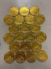 21 southern comfort liquor advertising aluminum chips coins tokens steamship