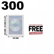 300 OPP Plastic Wrap Bag for 16 Disc DVD Case 51mm 1-3 DAY