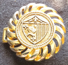 C. Piquette Gold Tone Round Heraldic Crest Women's Scarf Clip — photo 1
