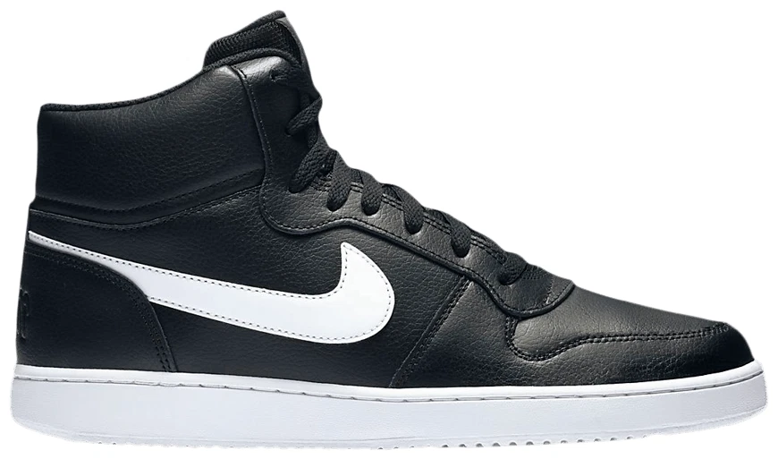 Nike Ebernon Mid Men's Size Sneakers Black/White Shoes AQ1773-002