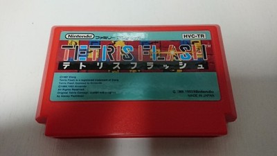 Nintendo Free  Tetris Flash Very Good Condition Famicom Software NES Japan impor