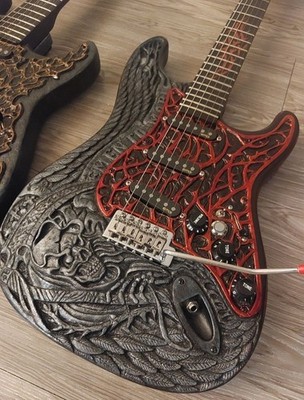 Alchemist Hand Carved Stratocaster Electric Guitar The Memento Mori