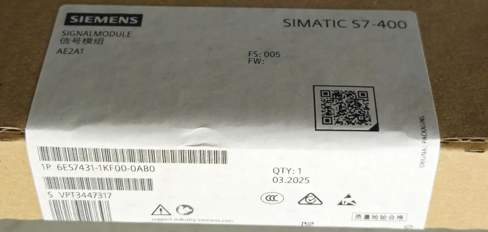 Siemens 6ES7431-1KF00-0AB0 Simatic S7-400 - FS:005 -OVP/sealed- -unused- - Bild 2 von 2
