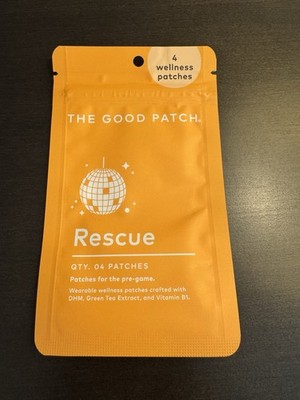 The Good Patch Rescue Plant Based Wellness Patch 4 Count NEW