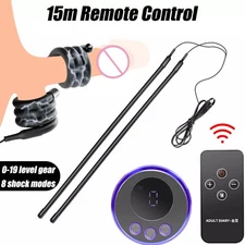 MaleElectric E-Stim Penis Stretcher Enhancer Ball Scrotum Ring Delay Ejaculation