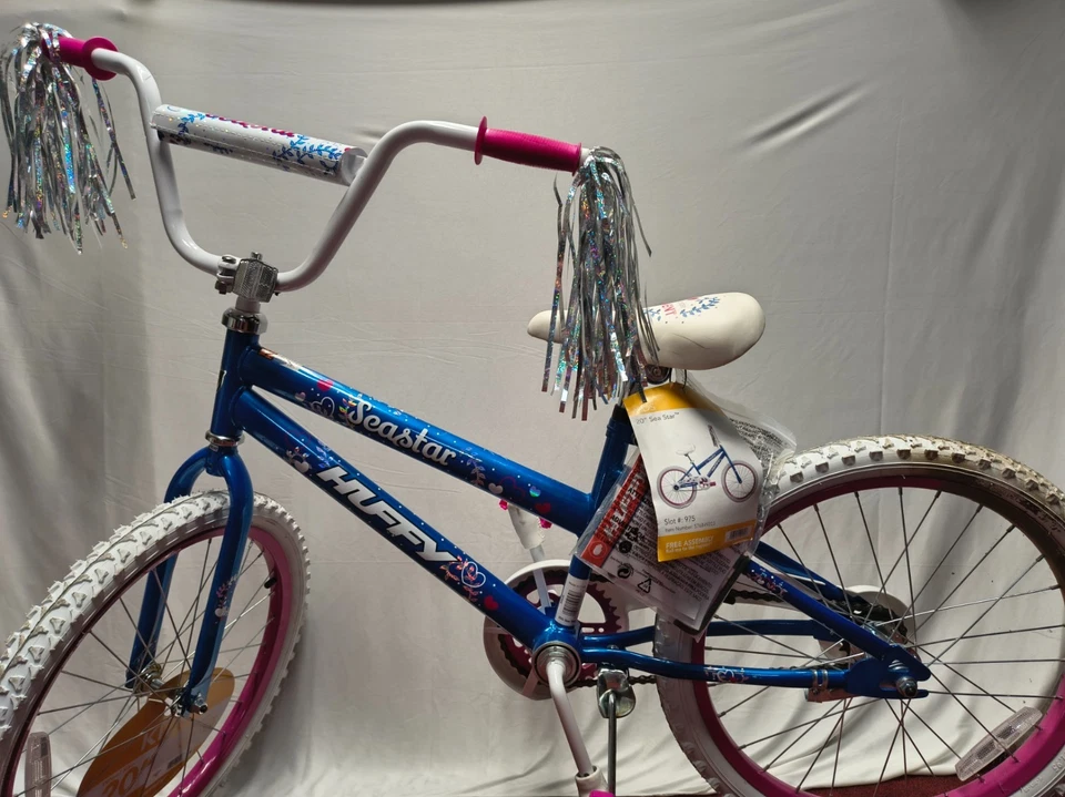 Велосипед Huffy Sea Star 20 дюймов для девочек - возраст 5-12 с кисточками требуется некоторая сборка - Изображение 4 из 4