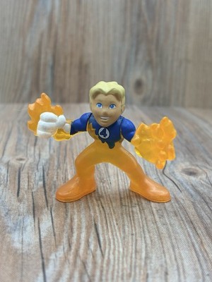 Marvel Super Hero Squad Rare HUMAN TORCH  fantastic four 4 2007 wave 5