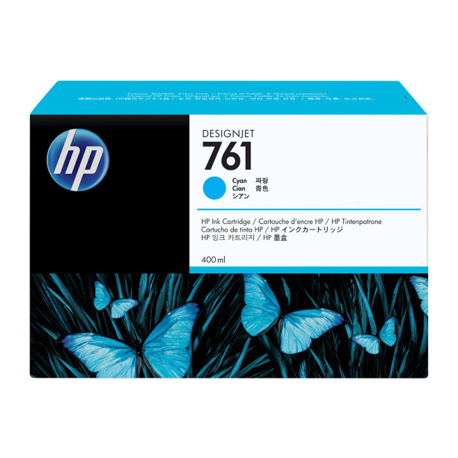 Original HP 761 Cyan Ink Cartridge (CM994A)